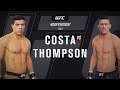 Paulo Costa Vs. Stephen Thompson  EA Sports UFC 4 Gameplay  (EA Access 10 Hour Trial) (Time Ran Out)