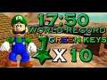 Super Mario 64 PC Port - Todas las llaves verdes - (Former World Record) 17:50 - Freecam