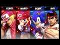Super Smash Bros Ultimate Amiibo Fights  – Request #19406 Terry & Mario vs Sonic & Ryu