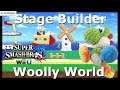 Super Smash Bros. Ultimate - Stage Builder - "Woolly World SSB4"