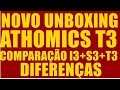 UNBOXING NOVO LANÇAMENTO ATHOMICS T3  : COMPARAÇÃO S3+I3+T3 +