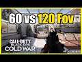 60 vs 120 FOV See Enemies EASY using Field of View Slider Black Ops Cold War (PS4 & Xbox)