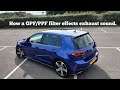 How a PPF/GPF filter effects exhaust sound...