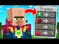 Minecraft BUT Villagers Trade GOD TIER Items!