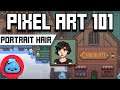 Pixel Art 101: Haunted Chocolatier Portrait Tutorial Part 3: Hair