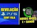 REVELAÇÃO do PS5! SONY COMENTA / NOVOS JOGOS no GAME PASS e + SAINDO