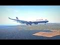 United A350-900 approaching Martinique - X-Plane 11