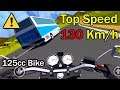 Athena FN 125 Top Speed Test (130Km/h) Cafe Racer Gameplay Android, iOS