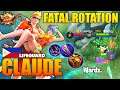 Fatal Rotation Play! Claude 100% Brutal Blazing Duet | Top Global Claude Gameplay ~ Mobile Legends