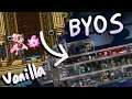 how to switch from vanilla ship to byos in starbound frackin universe