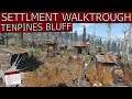 My TENPINES BLUFF Settlement Walktrough! - Fallout 4 Settlement Building