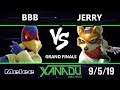 S@X 318 SSBM - BBB [L] (Falco) Vs. Jerry (Fox) Smash Melee Grand Finals