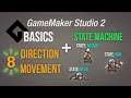 🔴 8 Direction movement + state machine [Game Maker Studio 2 | Basics]