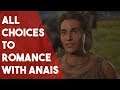 AC Odyssey All Choices To Romance With Anais - A Night In Tegea
