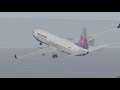 China Airlines 737-800 Emergency Crash Landing at Hong Kong