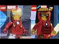 Comparing the Avengers in LEGO Marvel Super Heroes 1 & 2