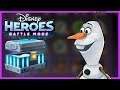 Disney Heroes Battle Mode! Olaf Is Trying To Be Friends With The Creeps?! Gameplay Walkthrough