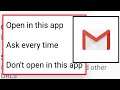 Gmail Don't Open Links Problem | Open By Default Settings & Check Supported Links In Android