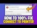 How To Fix Printer Error 0x0000011b | Windows cannot connect to the printer