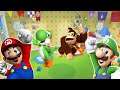 Mario Party 10 Minigames #51 Yoshi vs Donkey Kong vs Mario vs Luigi