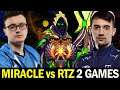 MIRACLE RUBICK vs ARTEEZY 2 Games in a Row — Who's the Boss?