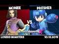 Monee (Hero) vs Presher (Mega Man) | Losers Quarters | Synthwave X #5
