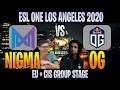 Nigma vs OG | Bo3 | Group Stage EU + CIS ESL ONE LOS ANGELES | DOTA 2 LIVE | NO CASTER