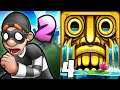 Robbery Bob 2 vs Temple Run 2 Part 4