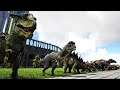 Sid's Hybrids (MOD) vs Ark Dinos || Ark Battle