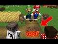 Awesome Traps for Mario and Luigi in Minecraft with players - Coffin Meme