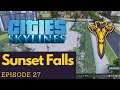 Find it! Tips, Employment, and Beautification! | Sunset Falls Ep. 27 | Cities: Skylines [MODDED]