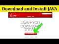 How To Download And Install JAVA On Windows 10 / 8 / 7