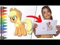 How to draw AppleJack MLP | Step by step tutorial for beginners
