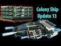 Massive Colony Ship: Crew Quarters/Market/Residential Buildings (Build part 13) (Space Engineers)