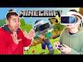 MINECRAFT VR! Playing VR on PS4