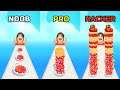 NOOB vs PRO vs HACKER In PANCAKE RUN! (ALL LEVELS!)