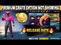 PREMIUM CRATE OPTION NOT SHOWING PUBG MOBILE | CRATE RELEASE DATE | WHAT IS CUSTOM CRATE