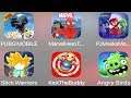 PUBGMobile, MarvelHeroTales, PjMasks, Dragon Ball Stick Warriors, KickTheBuddy2, Angry Birds AR