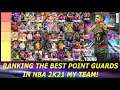 RANKING THE BEST POINT GUARDS IN NBA 2K21 MY TEAM! (MY TEAM POINT GUARD TIER LIST EP. 7)