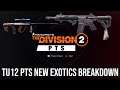 The Division 2 | TU12 PTS New Exotics Breakdown |  Scorpio Review | Capacitor AR Review | Waveform