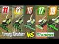 Which is the best? Forage Harvesting with KRONE BIG X -Farming Simulator 11 vs 13 vs 15 vs 17 vs 19
