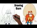 drawing Yosemite Sam | from Looney tunes