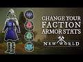 HOW TO CHANGE THE STATS ON YOUR FACTION ARMOR IN NEW WORLD