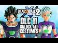How To Get ALL DLC 11 Costumes & Wigs! Xenoverse 2 Free Update Broly, Cheelai, Kai of Time Clothes