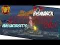 Massachusetts vs Bismarck - Secondary only - World of Warships