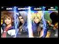Super Smash Bros Ultimate Amiibo Fights – Sora & Co #177 Sora v Sephiroth v Cloud v Doomguy
