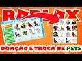 TROCANDO PETS NO ADOPT ME DO ROBLOX! (E EM OUTROS JOGOS TAMBÉM)