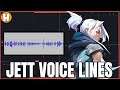 VALORANT - Jett Voice Lines and Interactions!