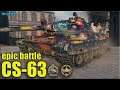 Агрессивная игра на польском СТ-10 ✅ World of Tanks CS-63 Руинберг 1.10.0