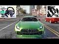 Best Sounding Mercedes GTR! - (Steering Wheel + Pedal Setup) Need for Speed Heat Gameplay!
